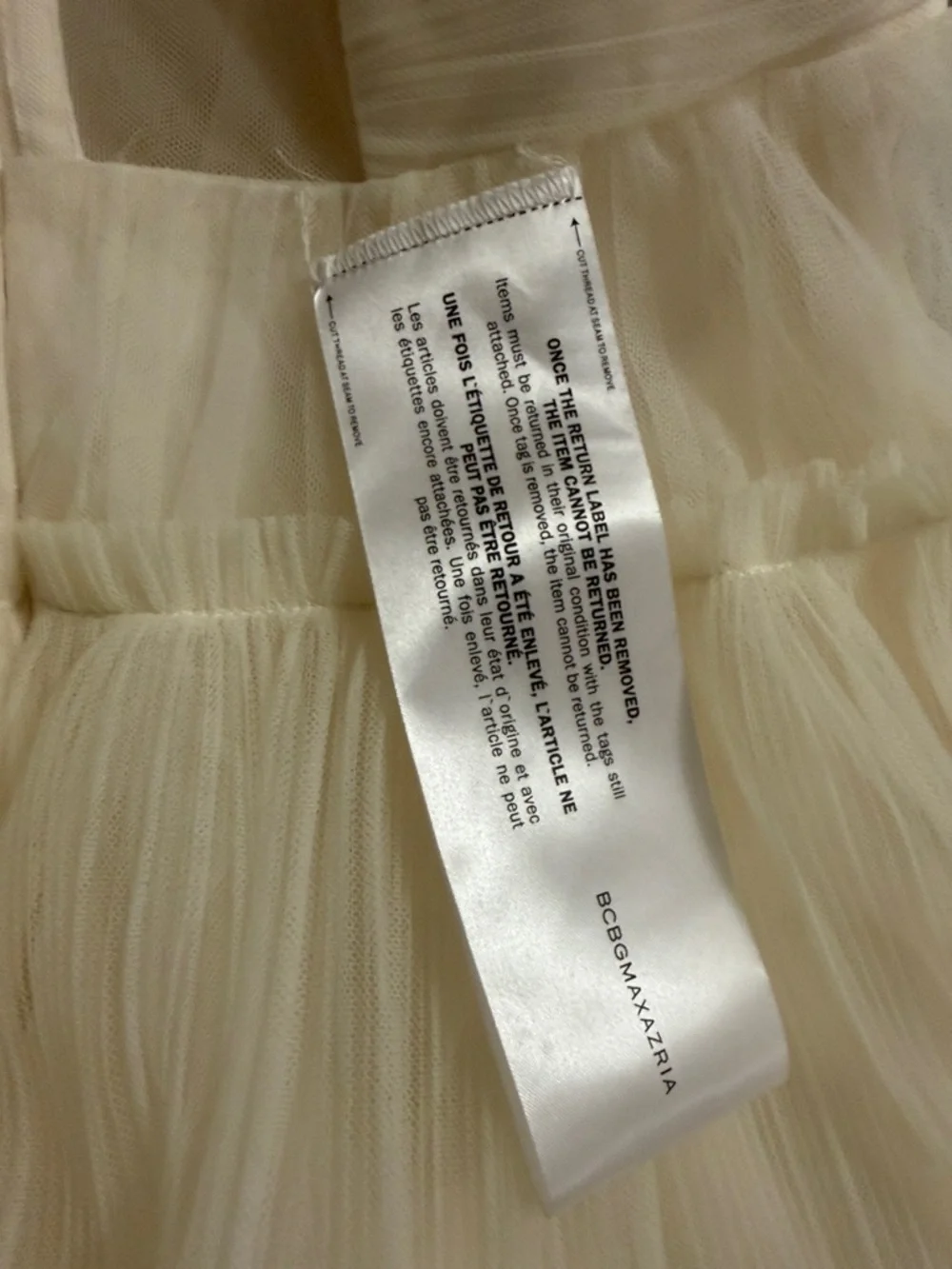 Strapless Tiered Tulle Mini Dress in White Sz 8 - Picture 5 of 5